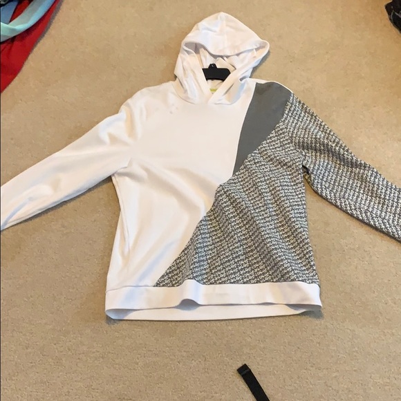 UEC Calvin Klein White and Calvin Print Hoody - Picture 1 of 4